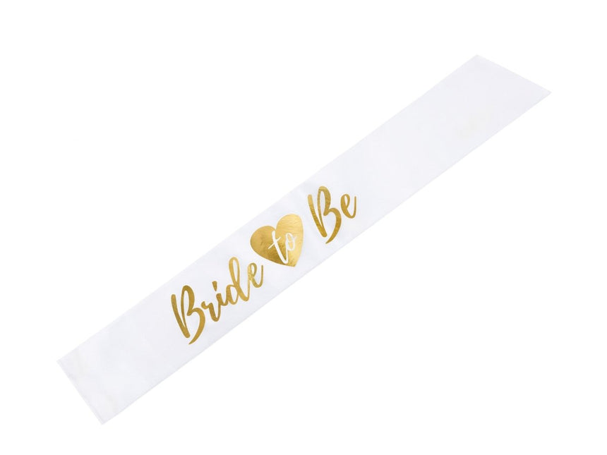 Sjerp Bride To Be Wit 75cm van Partydeco koop je bij Partywinkel