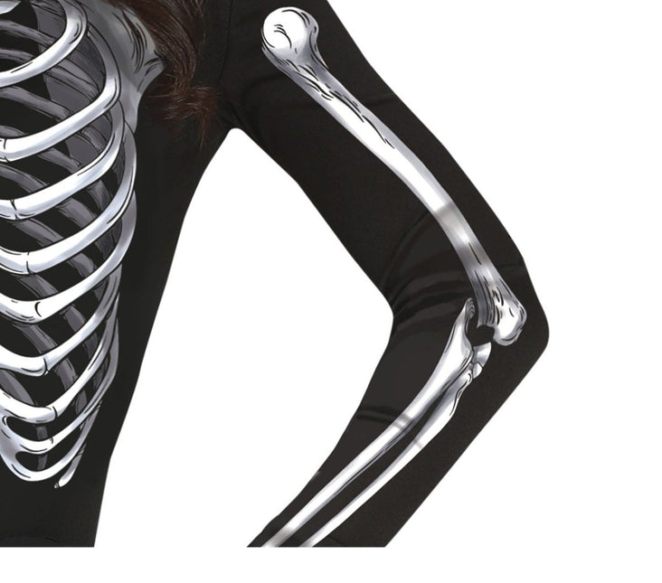 Skelet Halloween Jurk Dames Zwart van Fiestas Guirca koop je bij Partywinkel