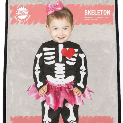 Skelet Halloween Kostuum Baby Tutu van Fiestas Guirca koop je bij Partywinkel