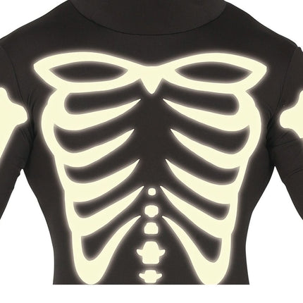 Skelet Halloween Kostuum Heren Zwart L van Fiestas Guirca koop je bij Partywinkel