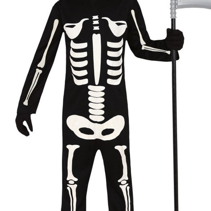 Skelet Halloween Kostuum Kind zwart - wit van Fiestas Guirca koop je bij Partywinkel