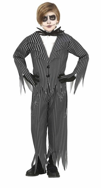 Skelet Halloween Kostuum Kind Zwart Wit van Fiestas Guirca koop je bij Partywinkel