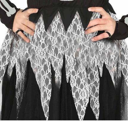 Skelet Halloween Kostuum Meisje van Fiestas Guirca koop je bij Partywinkel