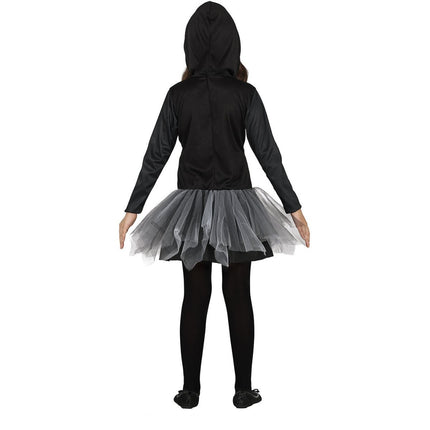 Skelet Halloween Kostuum Meisje Capuchon van Fiestas Guirca koop je bij Partywinkel