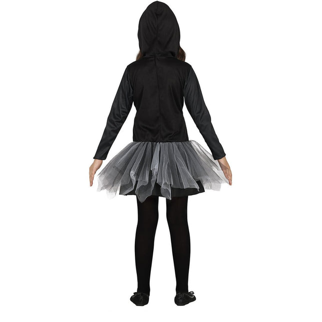 Skelet Halloween Kostuum Meisje Capuchon van Fiestas Guirca koop je bij Partywinkel