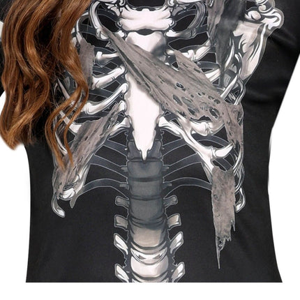 Skelet Halloween Kostuum Meisje Capuchon van Fiestas Guirca koop je bij Partywinkel