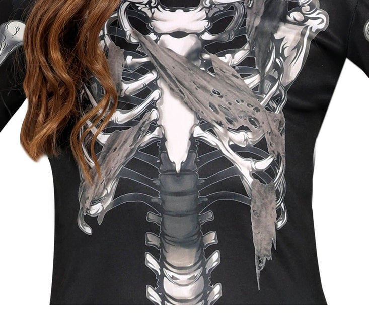 Skelet Halloween Kostuum Meisje Capuchon van Fiestas Guirca koop je bij Partywinkel