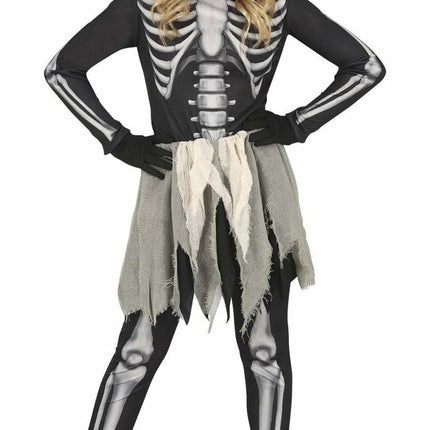 Skelet Halloween Kostuum Meisje Zwart van Fiestas Guirca koop je bij Partywinkel
