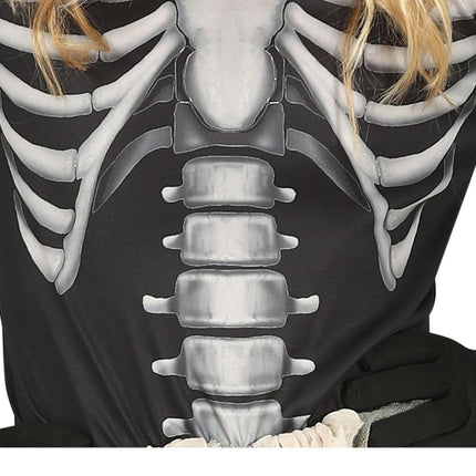 Skelet Halloween Kostuum Meisje Zwart van Fiestas Guirca koop je bij Partywinkel