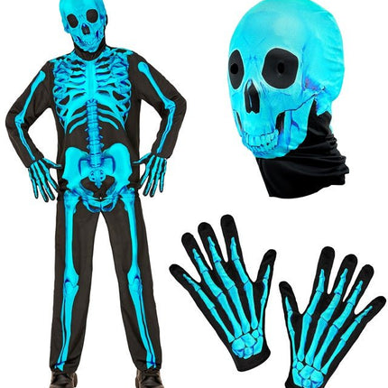 Skelet Kostuum Kind Neon van Widmann koop je bij Partywinkel