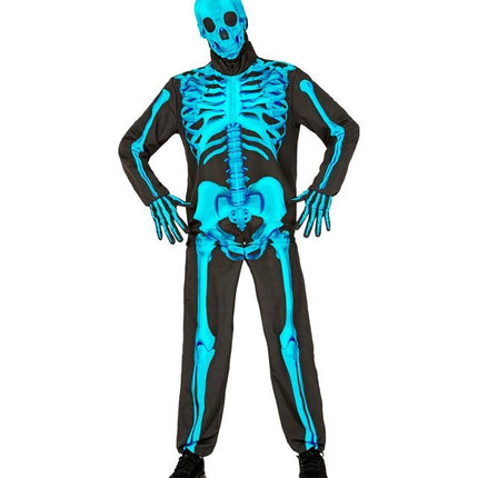 Skelet Kostuum Neon 4 delig van Widmann koop je bij Partywinkel