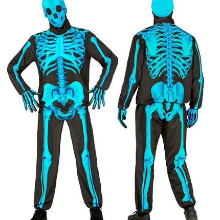 Skelet Kostuum Neon 4 delig van Widmann koop je bij Partywinkel