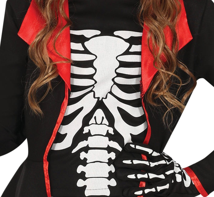 Skelet Kostuum Zwart Wit Meisje van Fiestas Guirca koop je bij Partywinkel