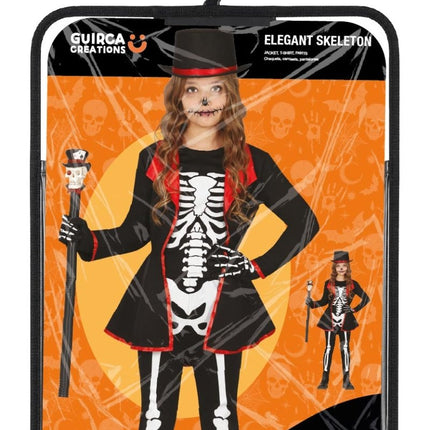 Skelet Kostuum Zwart Wit Meisje van Fiestas Guirca koop je bij Partywinkel