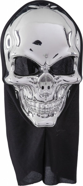 Skelet Masker Zilver van Orlob koop je bij Partywinkel