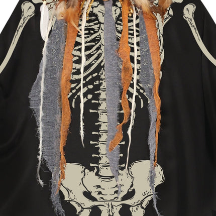 Skelet Poncho Zwart van Fiestas Guirca koop je bij Partywinkel