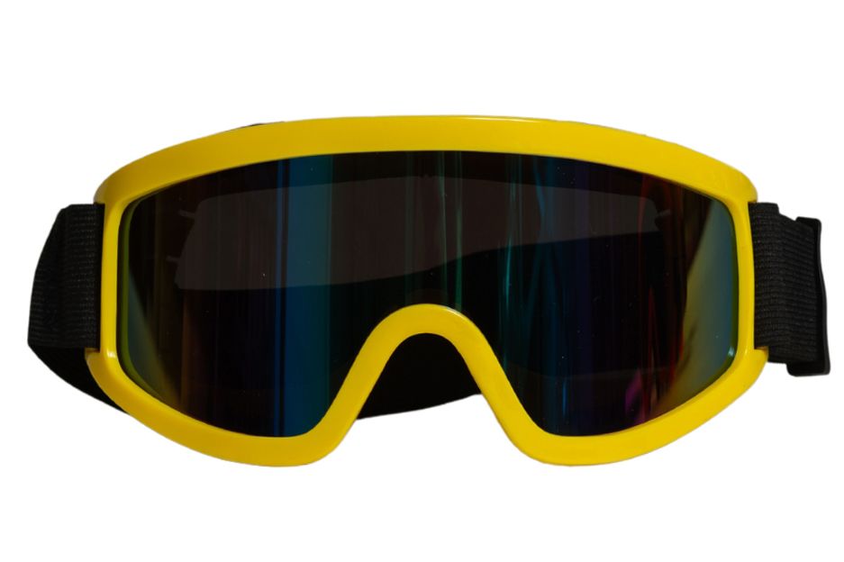 Ski Bril Geel van Partychimp koop je bij Partywinkel