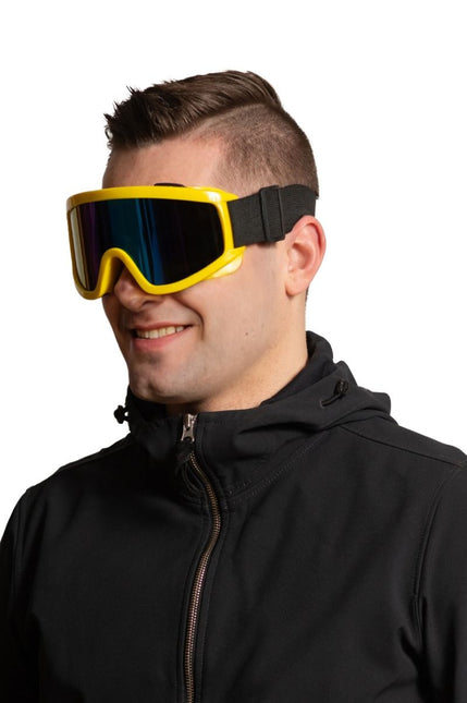 Ski Bril Geel van Partychimp koop je bij Partywinkel