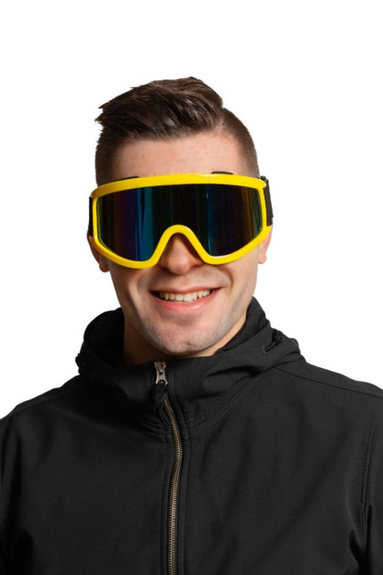 Ski Bril Geel van Partychimp koop je bij Partywinkel