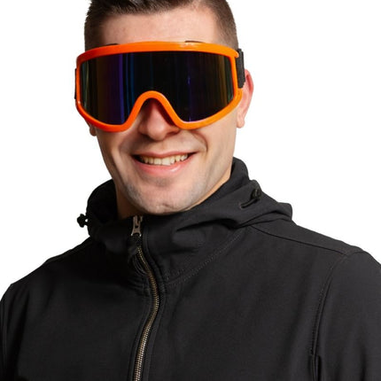 Ski Bril Oranje van Partychimp koop je bij Partywinkel