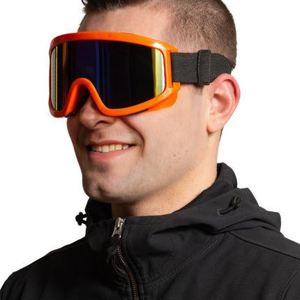 Ski Bril Oranje van Partychimp koop je bij Partywinkel