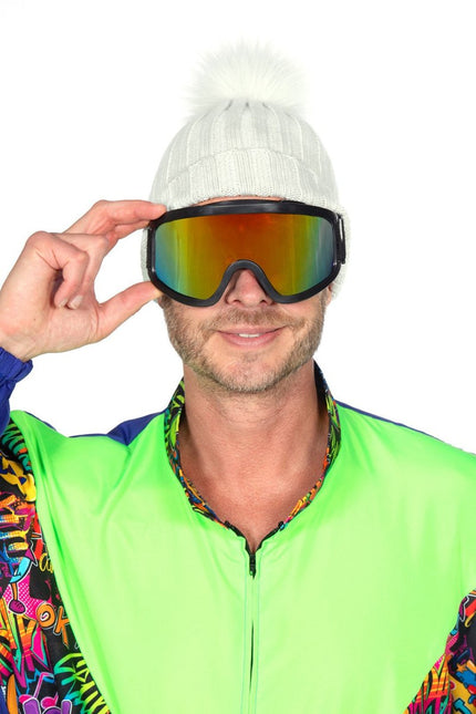 Zwarte Skibril van Wilbers & Wilbers koop je bij Partywinkel