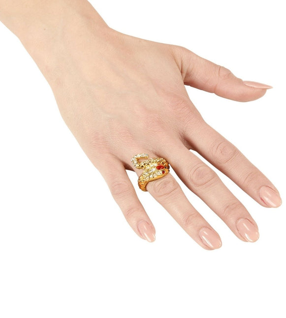 Slang Ring Goud van Widmann koop je bij Partywinkel