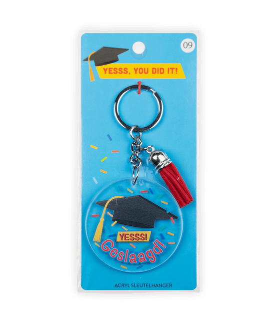 Sleutelhanger Geslaagd van Paper Dreams koop je bij Partywinkel