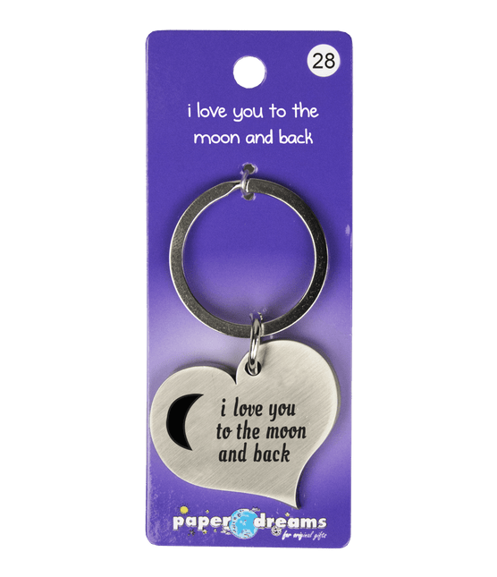 Sleutelhanger I Love You 10cm van Paper Dreams koop je bij Partywinkel