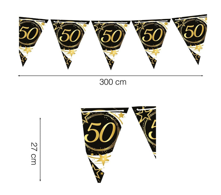 Slinger 50 Jaar Papier 3m van Fiestas Guirca koop je bij Partywinkel