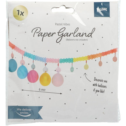 Slinger Onderhangers Pastel 6m van Folat koop je bij Partywinkel