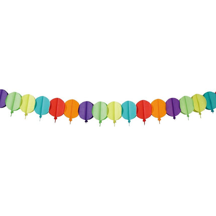 Slinger papier ballon meerkleurig - 6 meter van Folat koop je bij Partywinkel