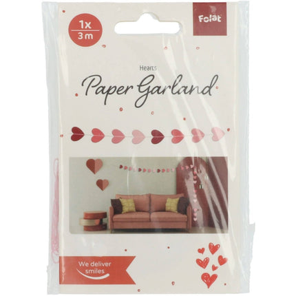 Hartjes Slinger Roze Mini 3m van Folat koop je bij Partywinkel