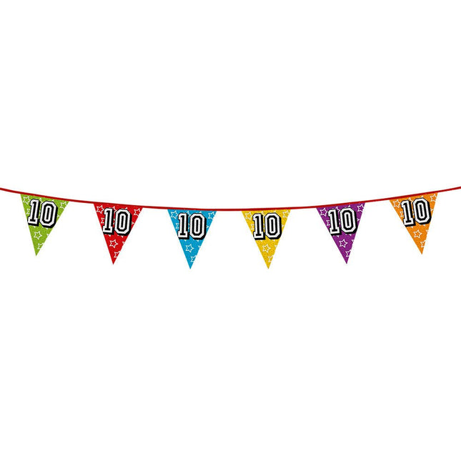 Slingers 10 Jaar Glitter 8m van Boland koop je bij Partywinkel