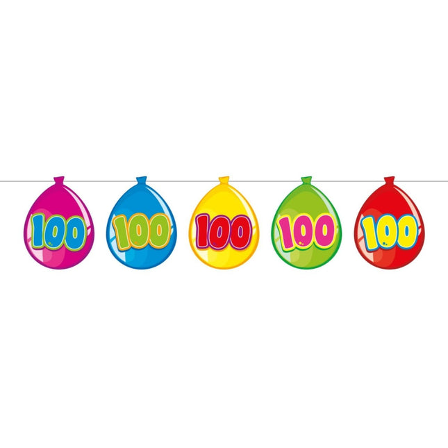 Slingers 100 Jaar Ballonnen 10m van Folat koop je bij Partywinkel