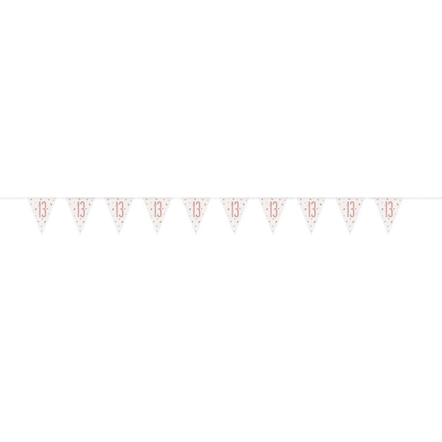 Slingers 13 Jaar Rose Goud 2,74m van Unique koop je bij Partywinkel