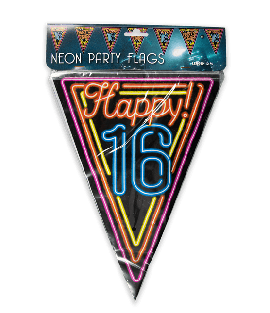 Slingers 16 Jaar Neon 10m van Paper Dreams koop je bij Partywinkel