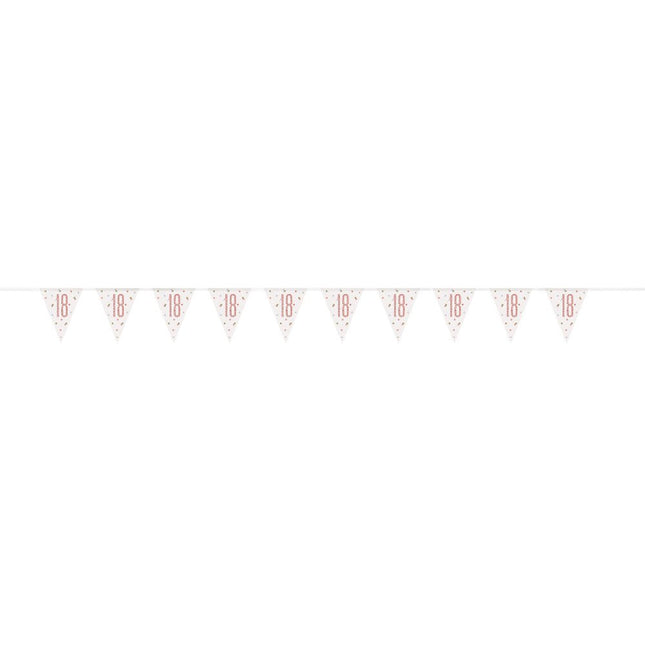 Slingers 18 Jaar Rose Goud 2,74m van Unique koop je bij Partywinkel