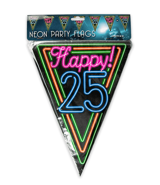 Slingers 25 Jaar Neon 10m van Paper Dreams koop je bij Partywinkel