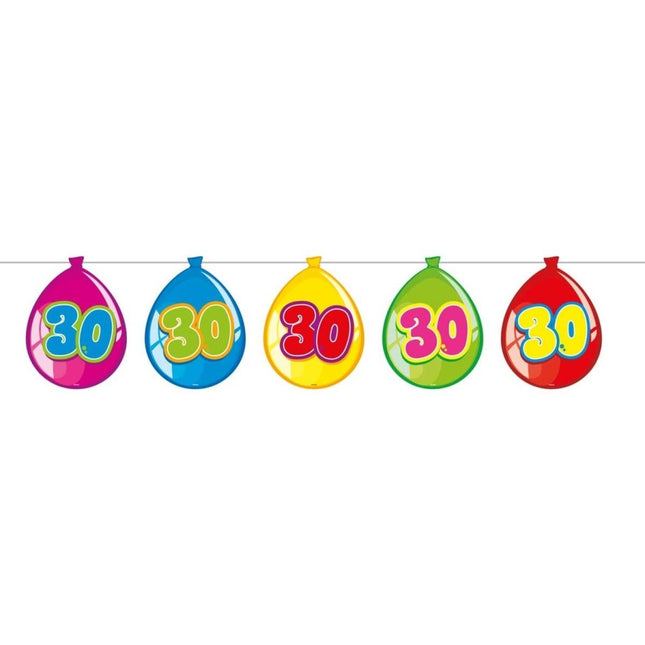 Slingers 30 Jaar Ballonnen 10m van Folat koop je bij Partywinkel