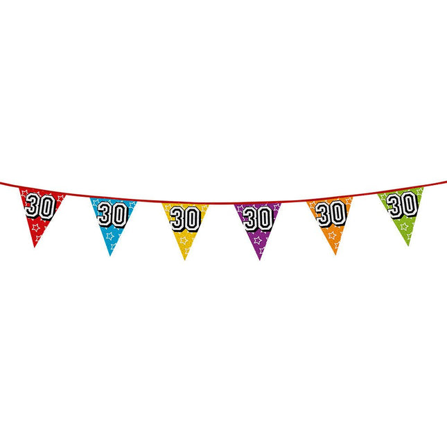 Slingers 30 Jaar Glitter 8m van Boland koop je bij Partywinkel