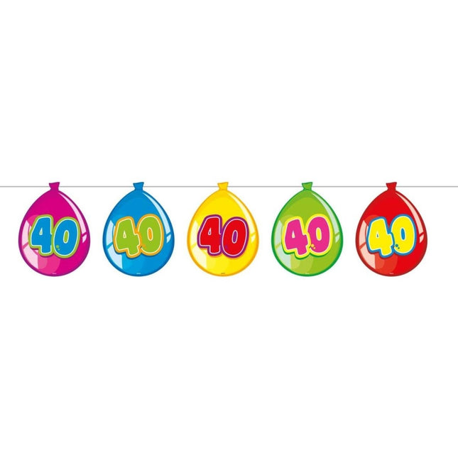 Slingers 40 Jaar Ballonnen 10m van Folat koop je bij Partywinkel