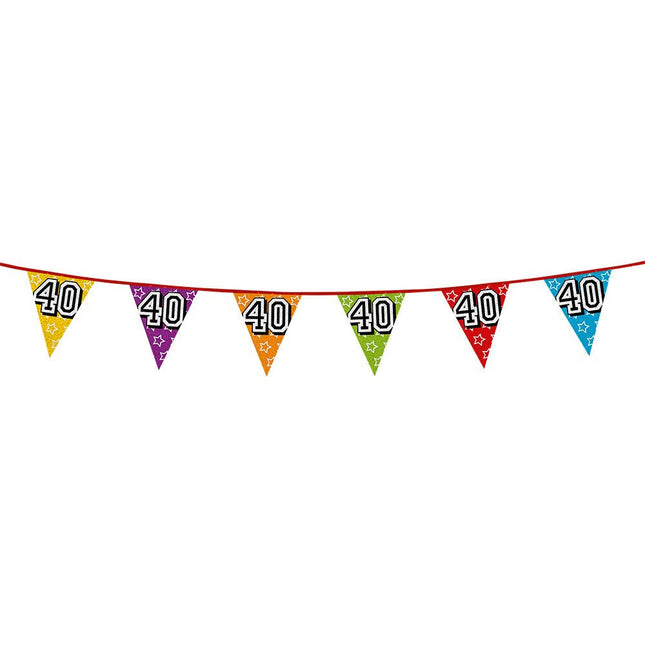 Slingers 40 Jaar Glitter 8m van Boland koop je bij Partywinkel