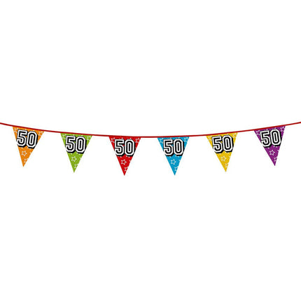 Slingers 50 Jaar Glitter 8m van Boland koop je bij Partywinkel