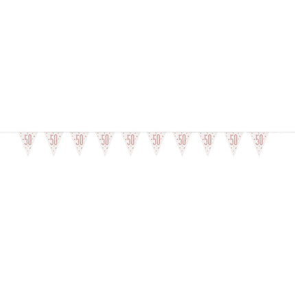 Slingers 50 Jaar Rose Goud 2,74m van Unique koop je bij Partywinkel