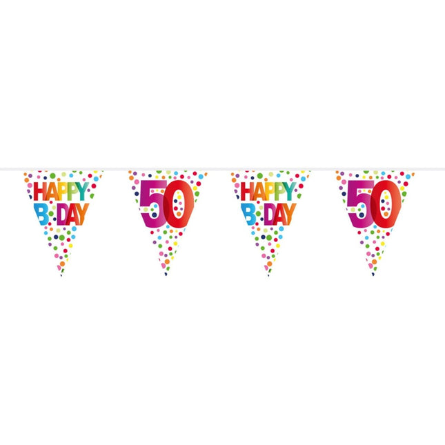Slingers 50 Jaar Stippen 10m van Folat koop je bij Partywinkel