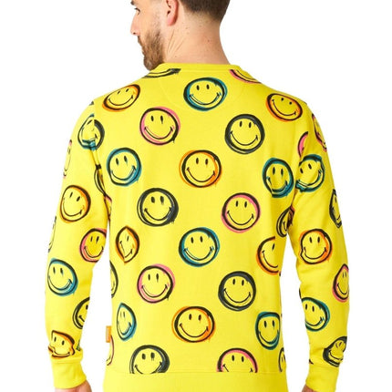 Smiley Smudge Trui Heren OppoSuits van OppoSuits koop je bij Partywinkel