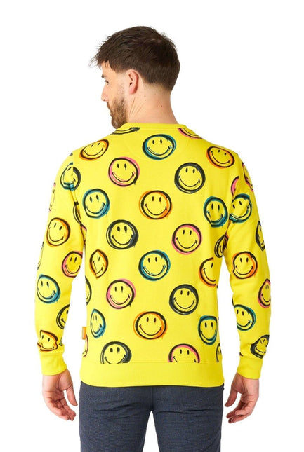 Smiley Smudge Trui Heren OppoSuits van OppoSuits koop je bij Partywinkel