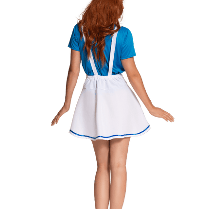 Smurfen Pak Blauw Wit Dames van Partychimp koop je bij Partywinkel