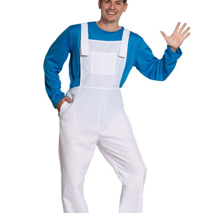 Smurfen Pak Blauw Wit Heren van Partychimp koop je bij Partywinkel